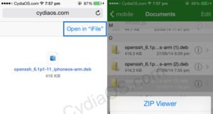 install openssh on ipod touch without cydia ios 9