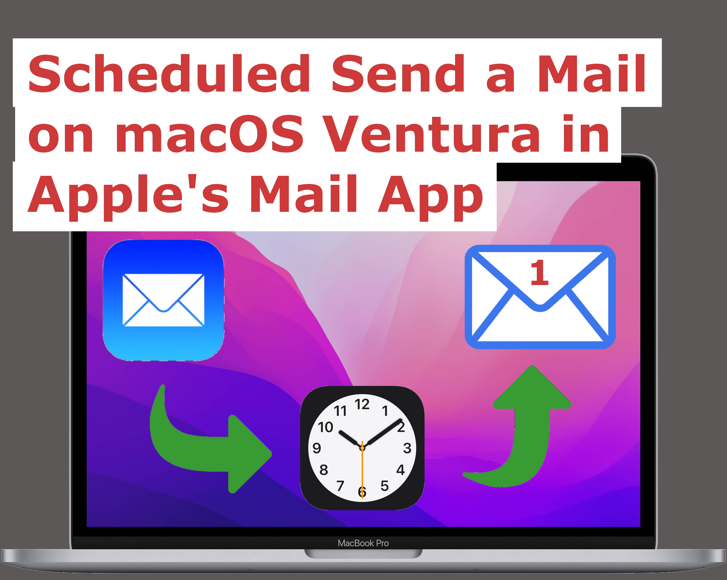 You can schedule a mail to be sent on Apple's Mail app on macOS